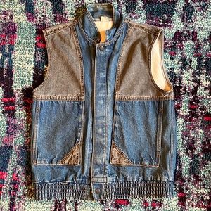 Vintage denim vest
